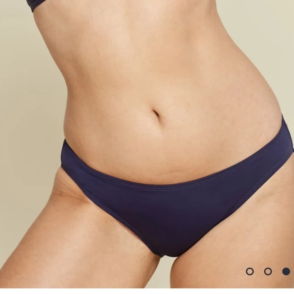 Andie Navy Swim Bottoms. NWT. Medium